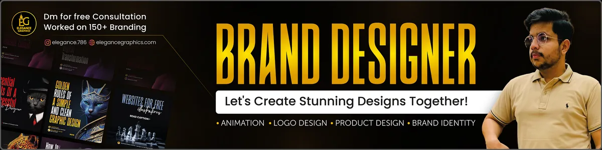 LinkedIn banner for a client: Brand designer
