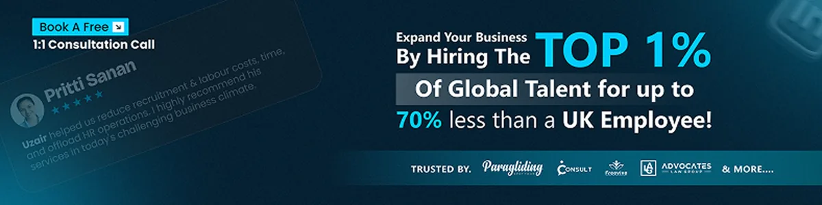 LinkedIn banner for a client: Top 1% of global talent