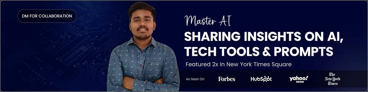 LinkedIn banner for a client: AI, tech tools and prompts